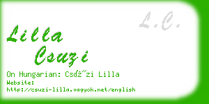 lilla csuzi business card